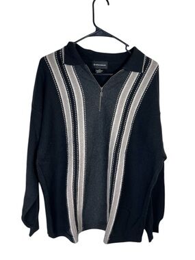 Conte di Milano Quarter Zip Sweater Size L
